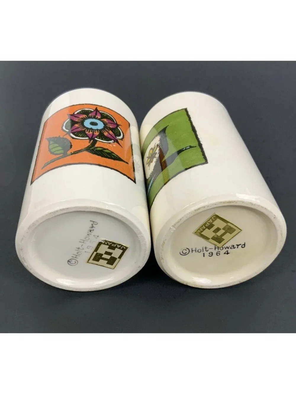Vintage Holt Howard 1964 Early American Juice Sake Cups Set of 2